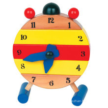 Pre-school wooden clock puzzle toy